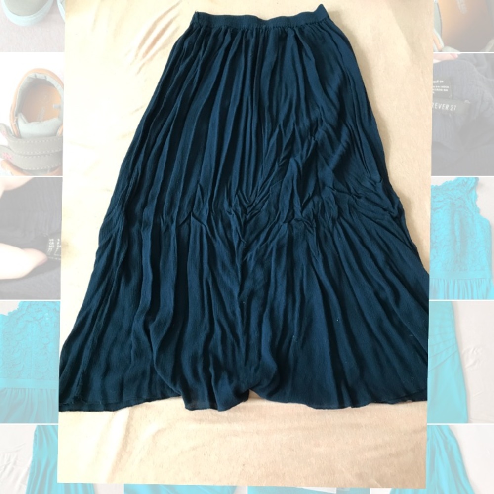 Navy blue maxi skirt